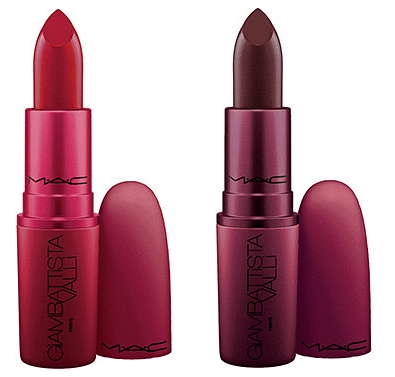 M.A.C x Giambattista Valli matte lipsticks how to wear dark red and plump makeup fall 2015 trend.png
